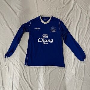 Everton 2005/06 Home Long-Sleeve Soccer Jersey